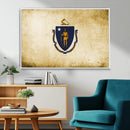 Massachusetts Flag Wall Art Canvas Print by MyGreatCanvas | Canvas Wall Art Prints | Photo Prints & Wall Decor
