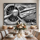 Vintage Antique Airplane Wall Art Canvas Print