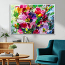 Oil Flower Abstract Canvas Print by MyGreatCanvas | Canvas Wall Art Prints | Photo Prints & Wall Decor