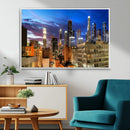 Los Angeles Night Wall Art Canvas Print