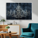 Dark Chandelier Wall Art Canvas Print by MyGreatCanvas | Canvas Wall Art Prints | Photo Prints & Wall Decor