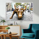Charging Bull Wall Art Canvas Print