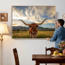Texas Longhorn Canvas Wall Art – Majestic Triptych Animal by MyGreatCanvas | Canvas Wall Art Prints | Photo Prints & Wall Decor
