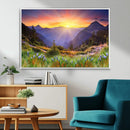 Mountain and Spring Wall Art Canvas Print by MyGreatCanvas | Canvas Wall Art Prints | Photo Prints & Wall Decor