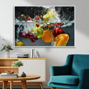 Kithen Vegetables World Wall Art Canvas Print