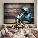 Dambell and Sport Wall Art Canvas Print