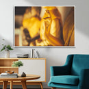 Gold Buddha Statue Hands Wall Art Canvas Print by MyGreatCanvas | Canvas Wall Art Prints | Photo Prints & Wall Decor