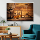 Rustic Whiskey and Barrel Canvas Print by MyGreatCanvas | Canvas Wall Art Prints | Photo Prints & Wall Decor