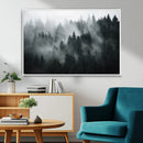 Foggy Forest Wall Art Canvas Print | 3 Panel Large Misty by MyGreatCanvas | Canvas Wall Art Prints | Photo Prints & Wall Decor