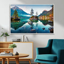 Crystal Clear Lake Wall Art | Mountains Wall Art Canvas | 3 by MyGreatCanvas | Canvas Wall Art Prints | Photo Prints & Wall Decor