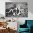 King Forest Lion Wall Art Canvas Print – Framed Majestic by MyGreatCanvas | Canvas Wall Art Prints | Photo Prints & Wall Decor