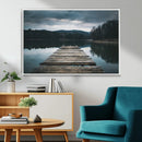 Wooden Bridge Near Lake Wall Art Canvas Print by MyGreatCanvas | Canvas Wall Art Prints | Photo Prints & Wall Decor