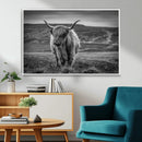 Fluffy Cattle Wall Art Print, Highland Cow Canvas, Framed by MyGreatCanvas | Canvas Wall Art Prints | Photo Prints & Wall Decor