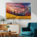 Mountain and Daylight Red Sunset Wall Art Canvas Print by MyGreatCanvas | Canvas Wall Art Prints | Photo Prints & Wall Decor