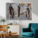 African American Wall Art – Elegant African Women Canvas