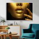 Gold and Women Wall Art Canvas Print by MyGreatCanvas | Canvas Wall Art Prints | Photo Prints & Wall Decor