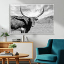 Longhorn Wall Art Canvas Print, Framed Ranch Wall Art Canvas by MyGreatCanvas | Canvas Wall Art Prints | Photo Prints & Wall Decor