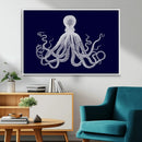 Blue Octopus Wall Art Canvas Print by MyGreatCanvas | Canvas Wall Art Prints | Photo Prints & Wall Decor