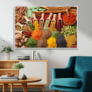 Herbs and Spices Art Canvas Print for Kitchen Kitchen,