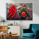 Red Pepper Kitchen and Restaurant Wall Wall Art, Red Pepper by MyGreatCanvas | Canvas Wall Art Prints | Photo Prints & Wall Decor
