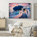 Greece Santorini Wall Art Landscape Canvas Print