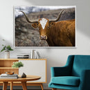 Framed Big Cow Animal Wall Art Canvas Print by MyGreatCanvas | Canvas Wall Art Prints | Photo Prints & Wall Decor