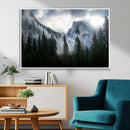 Yosemite National Park El Capitan Foggy Mountain Wall Art | by MyGreatCanvas | Canvas Wall Art Prints | Photo Prints & Wall Decor