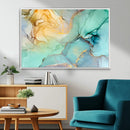 Green Marble Fluid Effect Wall Art Abstract Canvas Wall Art by MyGreatCanvas | Canvas Wall Art Prints | Photo Prints & Wall Decor
