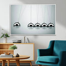 Newton's Cradle Wall Art Canvas Print, Framed Newton Cradle