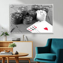 Poker Game Cards Wall Art Canvas, Multi Panel Wall Art by MyGreatCanvas | Canvas Wall Art Prints | Photo Prints & Wall Decor