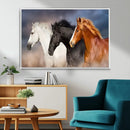 Animal Wall Art Three Horses Farmhouse Art Canvas, Framed by MyGreatCanvas | Canvas Wall Art Prints | Photo Prints & Wall Decor
