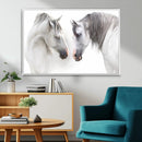 White Horse Wall Art Animal Canvas Print by MyGreatCanvas | Canvas Wall Art Prints | Photo Prints & Wall Decor