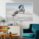 Prancing Horse Desert Large Wall Art Canvas Print – Majestic