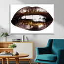 Close Up Lips Wall Art Canvas Print