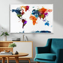 World Map Canvas Print – Detailed Map of the World Wall Art by MyGreatCanvas | Canvas Wall Art Prints | Photo Prints & Wall Decor
