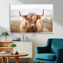 Scottish Serene Highland Cow Canvas Wall Art – Serene