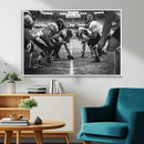American Football Wall Art Canvas Print Framed Stadium Sport