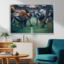 American Football Playing Wall Art Canvas Print by MyGreatCanvas | Canvas Wall Art Prints | Photo Prints & Wall Decor