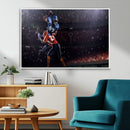 American Football Wall Art Canvas Print, Stadium Sport Wall