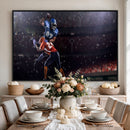 American Football Wall Art Canvas Print, Stadium Sport Wall