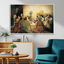 Last Supper Wall Art Canvas Print, Framed Jesus Painting Art