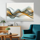 Abstract Wave Canvas Wall Art – Fluid Contemporary Elegance