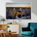 Dodger Stadium Sunset Game Triple Canvas Wall Art - Los