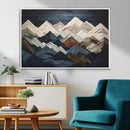 Rustic Mountain Landscape Wall Art Canvas Print – Framed 3D