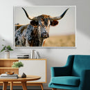 Texas Bull Longhorn Wall Art Canvas Print for Farm House by MyGreatCanvas | Canvas Wall Art Prints | Photo Prints & Wall Decor