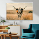 Texas Cow Wall Art Canvas Print for Farm House Wall Decor, by MyGreatCanvas | Canvas Wall Art Prints | Photo Prints & Wall Decor