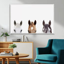 Horse Prints Set, Set of 3 Horse Wall Art, Horses Portraits, by MyGreatCanvas | Canvas Wall Art Prints | Photo Prints & Wall Decor