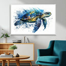 Turtle Wall Art Canvas Print, Framed Watercolor Turtle Art by MyGreatCanvas | Canvas Wall Art Prints | Photo Prints & Wall Decor