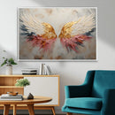 Golden Angel Wings Wall Art Canvas Print – Stunning Abstract by MyGreatCanvas | Canvas Wall Art Prints | Photo Prints & Wall Decor