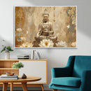 Buddha Wall Art Canvas Print, Buddha Meditation Room Decor,